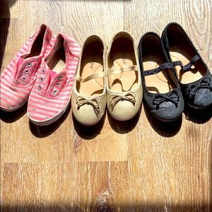 Cat and Jack lot. Size 10 little girls shoes.